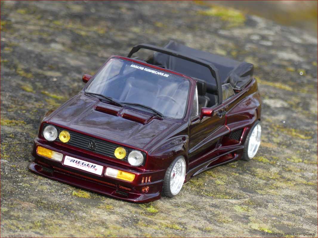 1:18 VW Golf 1 MK1 GTI Cabrio - RIEGER GTO CANDY FRED EDITION inkl OVP